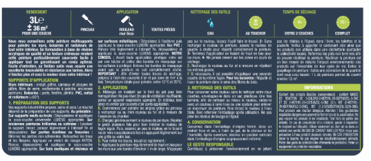 Peinture mur, boiserie, radiateur granit 3 satin LUXENS , 2.5L+20% gratuit