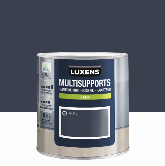 Peinture mur, boiserie, radiateur balsa 0 satin LUXENS , 0.5L