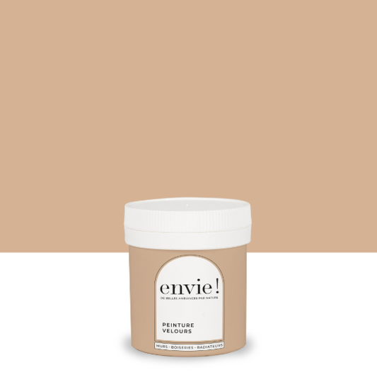 Testeur peinture mur, boiserie, radiateur beige dune velours ENVIE Biosourcée 0.