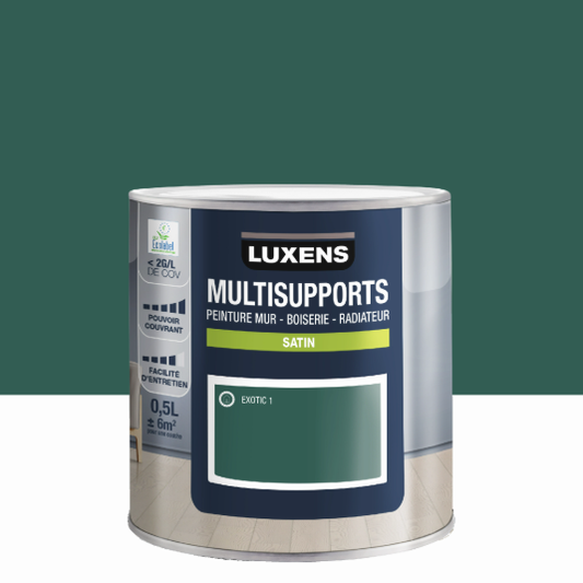 Peinture mur, boiserie, radiateur exotic 1 satin LUXENS , 0.5L