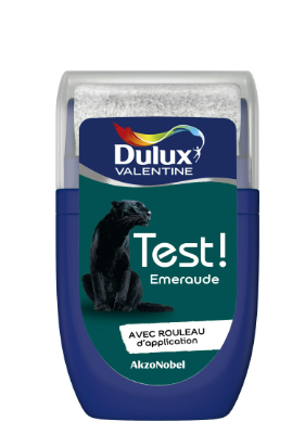 Peinture mur, boiserie émeraude satin DULUX VALENTINE Crème de couleur 0.03L
