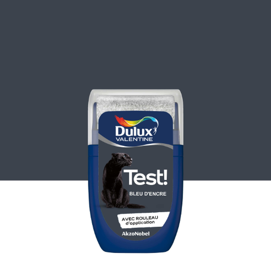 Peinture mur, bois bleu d’encre mat DULUX VALENTINE Crème de couleur 0.03l