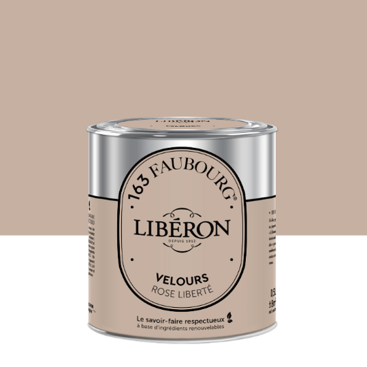 Peinture mur, boiserie rose liberté velours LIBÉRON 163 faubourg 0.5L