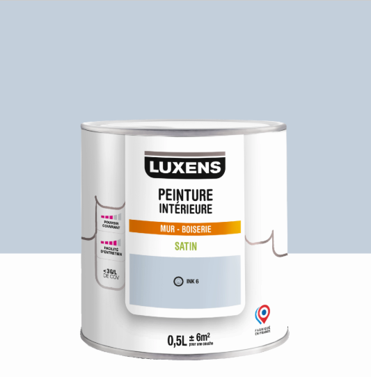 Peinture mur, boiserie ink 6 satin LUXENS Intérieure 0.5L