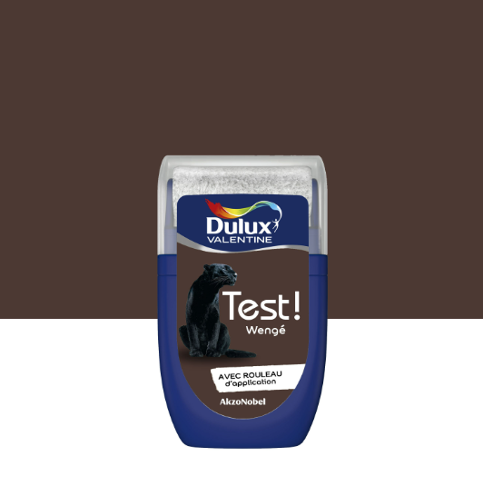 Peinture mur, bois wengé satin DULUX VALENTINE Crème de couleur 0.03l