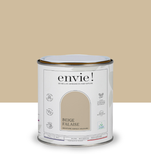 Peinture mur, boiserie, radiateur beige falaise velours ENVIE Biosourcée 0.5L