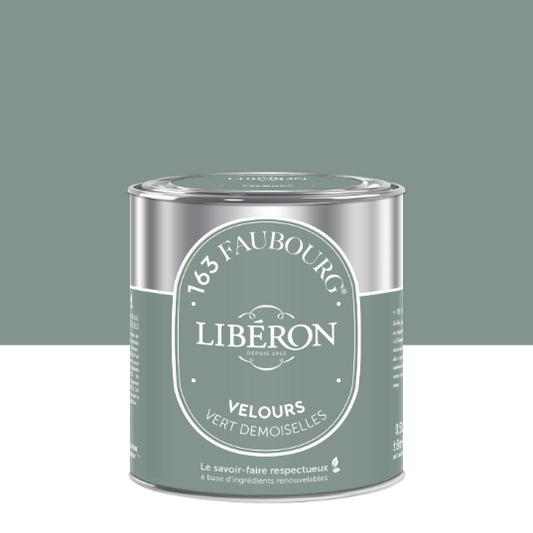 Peinture mur, boiserie vert demoiselles velours LIBÉRON 163 faubourg 0.5L