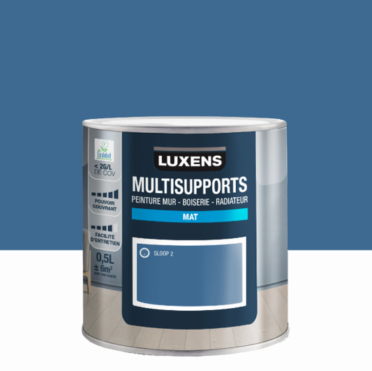 Peinture mur, boiserie, radiateur sloop 2 mat LUXENS , 0.5L