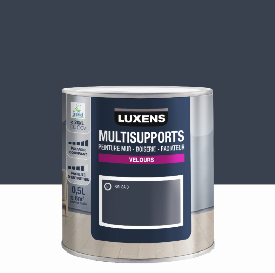 Peinture mur, boiserie, radiateur balsa 0 velours LUXENS , 0.5L