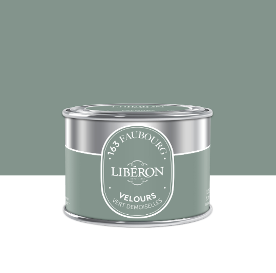 Testeur peinture mur, bois vert demoiselles velours LIBÉRON 163 faubourg 0.125l