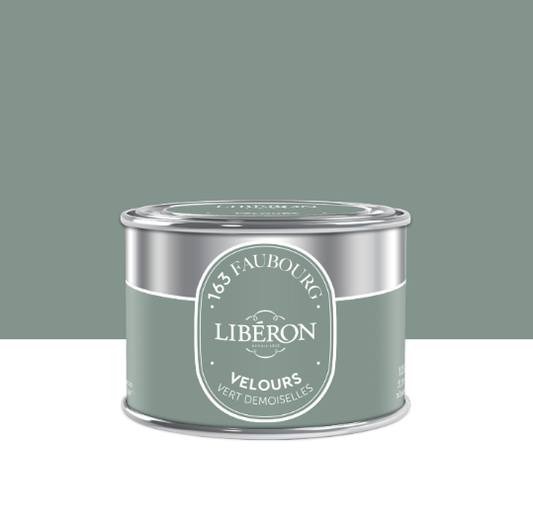 Testeur peinture mur, bois vert demoiselles velours LIBÉRON 163 faubourg 0.125l