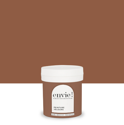 Testeur peinture mur, boiserie, radiateur brun cuir velours ENVIE Biosourcée 0.0