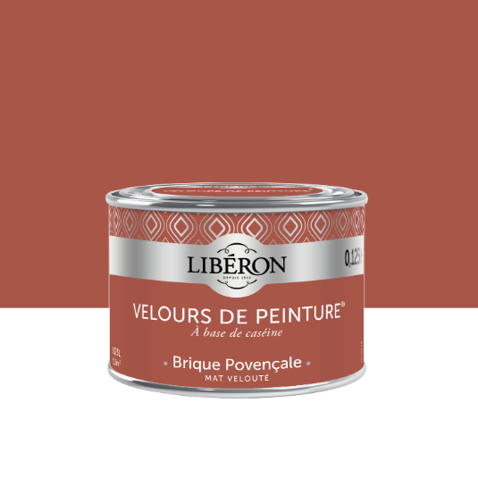Testeur peinture mur, bois brique provençale LIBÉRON Velours de peinture® 0.125l