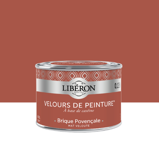 Testeur peinture mur, bois brique provençale LIBÉRON Velours de peinture® 0.125l