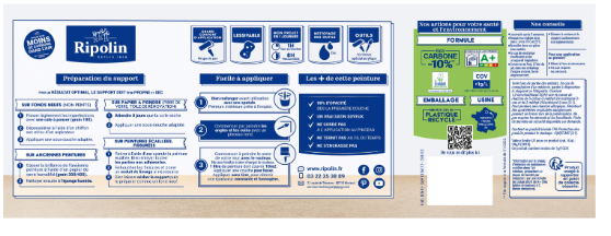 Peinture mur, boiserie, radiateur vert gaspésie satiné RIPOLIN Intérieur 2.5l