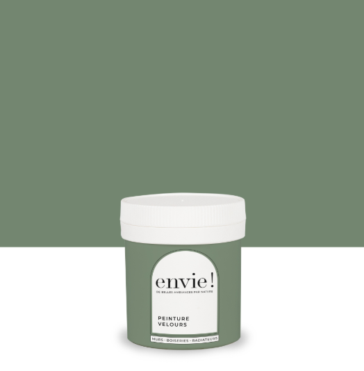 Testeur peinture mur, boiserie, radiateur vert canopée velours ENVIE Biosourcée
