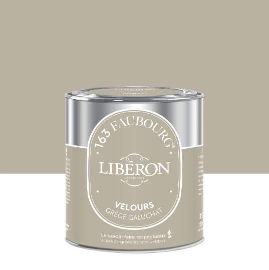 Peinture mur, boiserie grège galuchat velours LIBÉRON 163 faubourg 0.5L