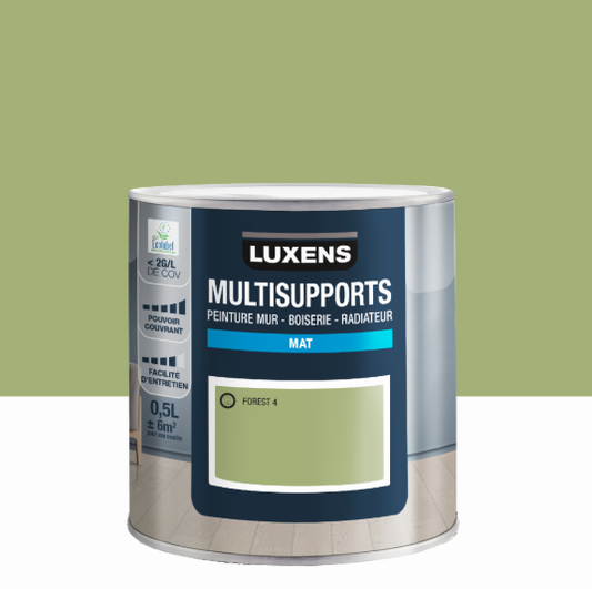Peinture mur, boiserie, radiateur forest 4 mat LUXENS , 0.5L
