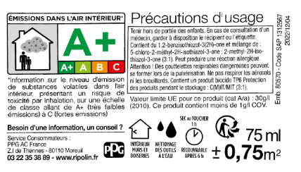 Testeur peinture mur, boiserie, radiateur vert armerie mat RIPOLIN Intérieur 0.0