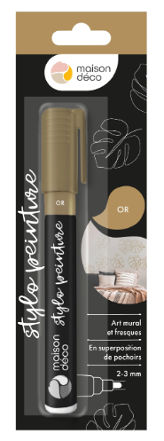 Peinture mur or brillant MAISON DECO 0.01L
