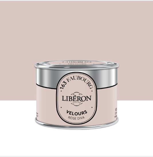 Peinture mur, boiserie rose diva velours LIBÉRON 163 faubourg 125ml