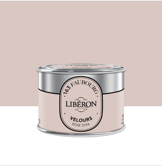 Peinture mur, boiserie rose diva velours LIBÉRON 163 faubourg 125ml