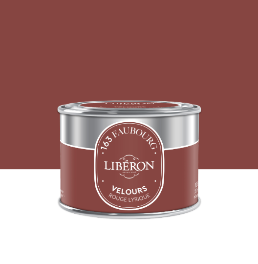 Testeur peinture mur, bois rouge lyrique velours LIBÉRON 163 faubourg 0.125l