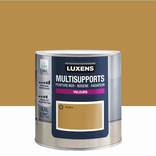 Peinture mur, boiserie, radiateur pecan 4 velours LUXENS , 0.5L