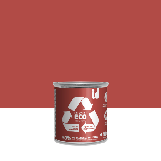 Peinture mur, plafond terracotta satin ID Eco 0.05L