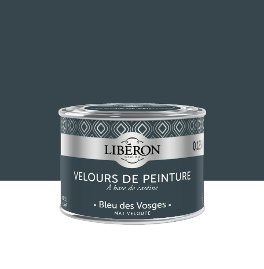 Testeur peinture mur, bois bleu des vosges LIBÉRON Velours de peinture® 0.125l