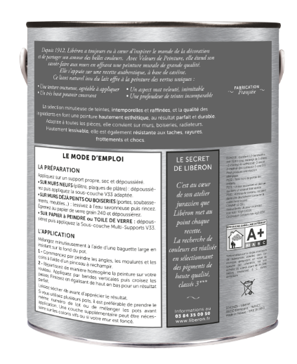 Testeur peinture mur, boiserie bleu paon LIBÉRON Velours de peinture® 0.125l