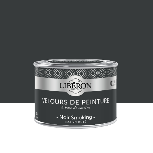 Testeur peinture mur, boiserie noir smoking LIBÉRON Velours de peinture® 0.125l