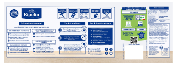 Peinture mur, boiserie, radiateur beige cachemire satiné RIPOLIN Intérieur 2.5l