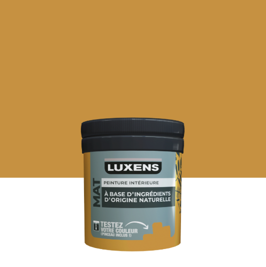 Peinture mur, boiserie banana 1 mat LUXENS Biosourcée 75ml
