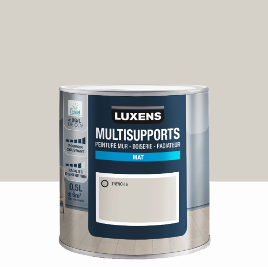 Peinture mur, boiserie, radiateur trench 6 mat LUXENS , 0.5L
