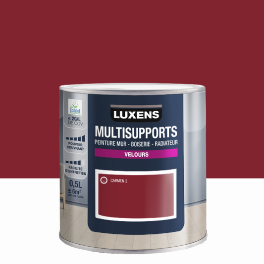 Peinture mur, boiserie, radiateur carmen 2 velours LUXENS , 0.5L