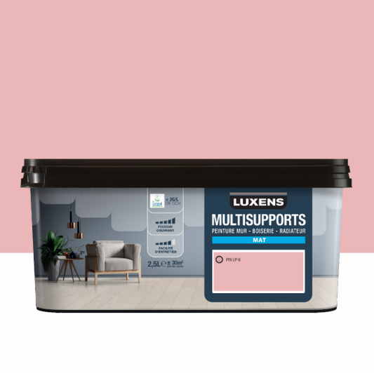 Peinture mur, boiserie, radiateur pin up 6 mat LUXENS , 2.5L