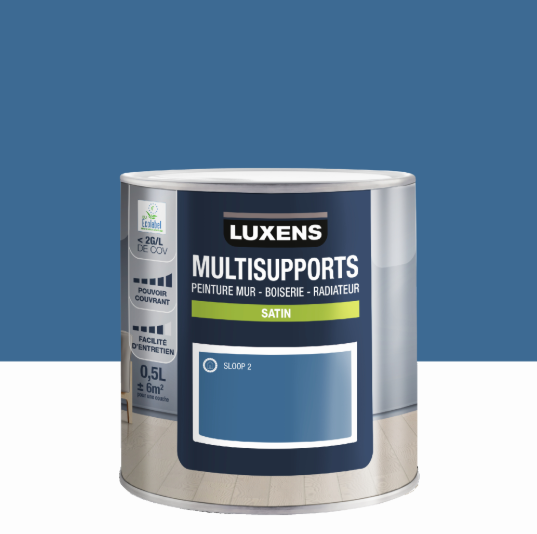 Peinture mur, boiserie, radiateur sloop 2 satin LUXENS , 0.5L