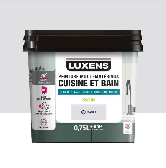 Peinture carrelage, meuble, crédence granit 6 satin LUXENS Cuisine et bain 0.75l