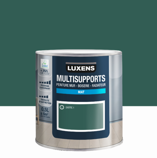 Peinture mur, boiserie, radiateur exotic 1 mat LUXENS , 0.5L