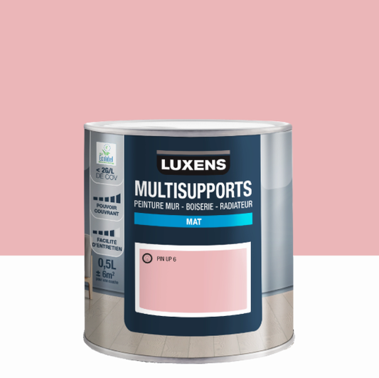 Peinture mur, boiserie, radiateur pin up 6 mat LUXENS , 0.5L
