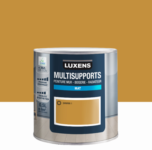 Peinture mur, boiserie, radiateur banana 1 mat LUXENS , 0.5L
