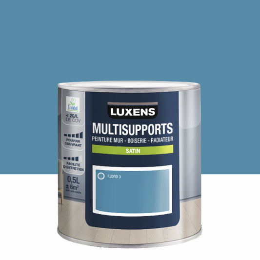 Peinture mur, boiserie, radiateur fjord 3 satin LUXENS , 0.5L