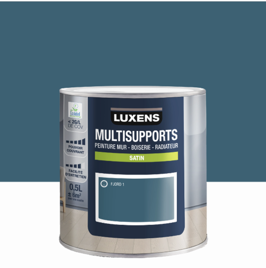 Peinture mur, boiserie, radiateur fjord 1 satin LUXENS , 0.5L