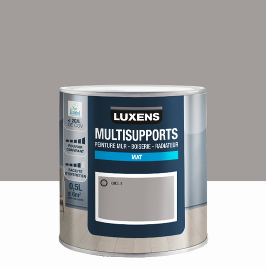 Peinture mur, boiserie, radiateur khol 4 mat LUXENS , 0.5L