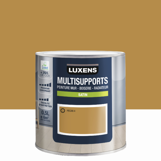 Peinture mur, boiserie, radiateur pecan 4 satin LUXENS , 0.5L