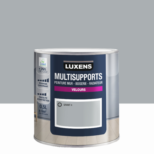 Peinture mur, boiserie, radiateur granit 4 velours LUXENS , 0.5L