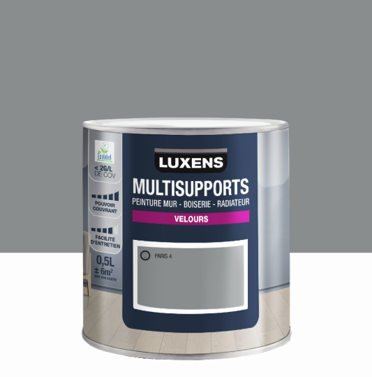 Peinture mur, boiserie, radiateur paris 4 velours LUXENS , 0.5L