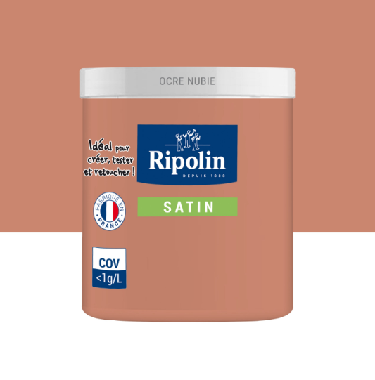 Peinture mur ocre nubie satin RIPOLIN Intérieur 75ml