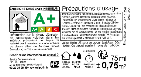 Testeur peinture mur, boiserie, radiateur vert nobile satiné RIPOLIN Intérieur 0